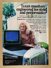 1983 Taxan RGB Vision Computer Monitor vintage print Ad picture
