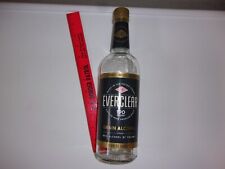 EVERCLEAR  190 PROOF liquor bottle empty 95% alcohol USA 750 ml current label NR picture