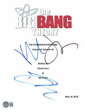 KALEY CUOCO JIM PARSONS GALECKI SIGNED AUTO THE BIG BANG THEORY SCRIPT BAS 3 picture
