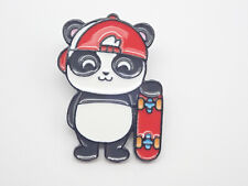 Panda Bear with Skateboard Lapel Pin picture