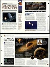 Formation Of Moon #36 Solar System Secrets Of Universe Fact File Fold-Out Page picture