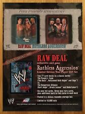2002 WWE Raw Deal CCG Ruthless Aggression Print Ad/Poster WWF TCG Card Game Art picture