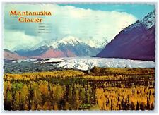 1979 Mountain Forest View Of Mantanuska Glacier Alaska AK Vintage Postcard picture